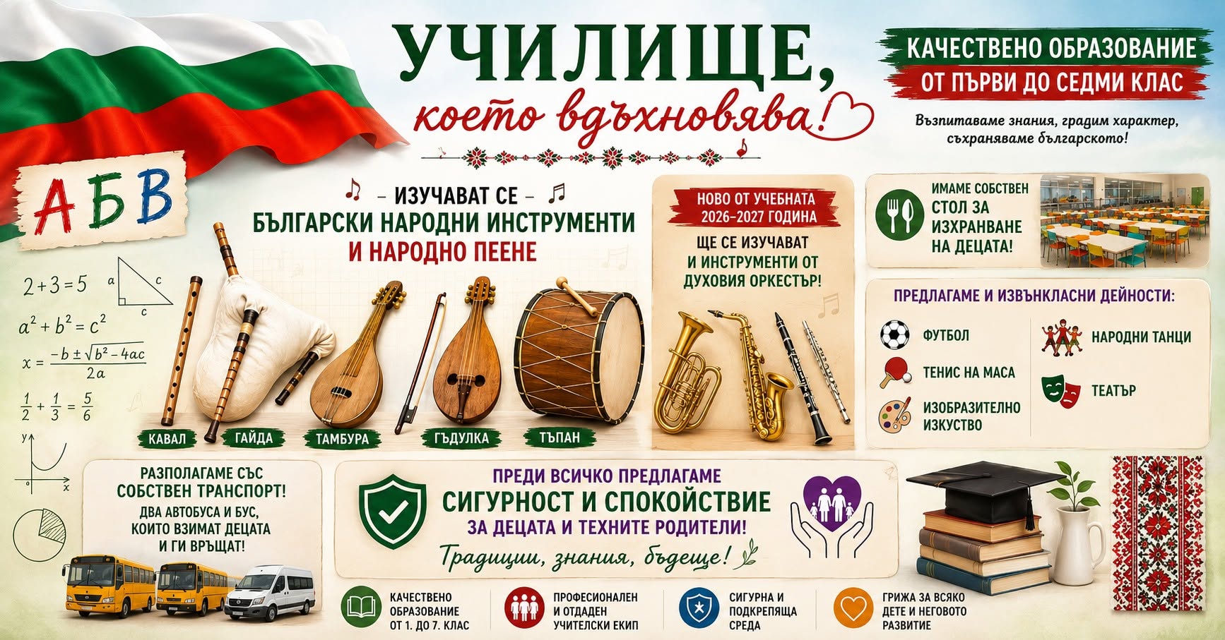 Училище, което вдъхновява – ОУ „Георги Бенковски“ – Черни Вит